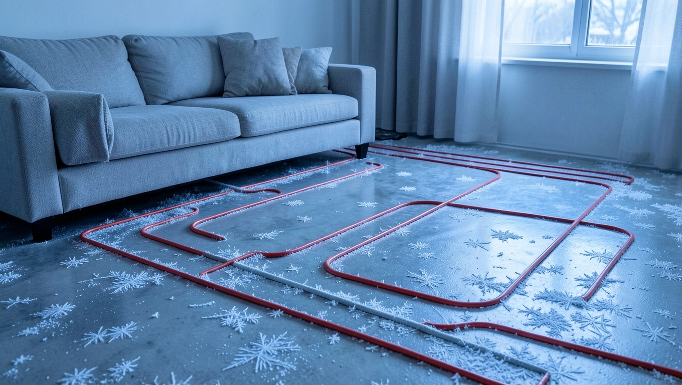 salon 30 m2 ile pętli podłogówki