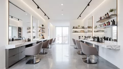 projekt salonu fryzjerskiego